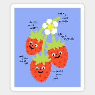 Self-Care Strawberries - The Peach Fuzz Magnet